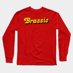 BRASSIC  /// Faded & Distressed Style Design Long Sleeve T-Shirt